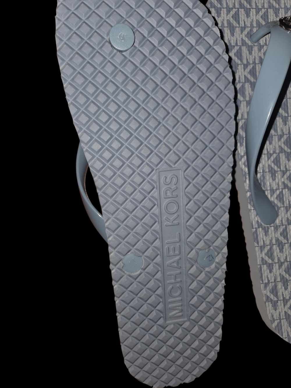 Michael Kors Logo Flip Flops sz 11 - Picture 3 of 3